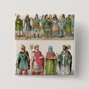 Badge Carré 5 Cm Robe anglo-saxonne