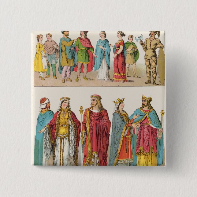 Badge Carré 5 Cm Robe franche (Devant)