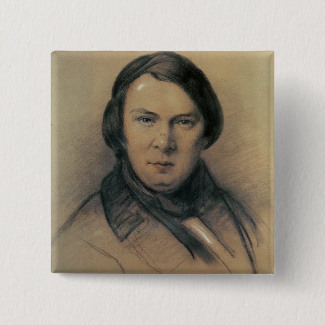 Badge Carré 5 Cm Robert Schumann 1853 (Devant)