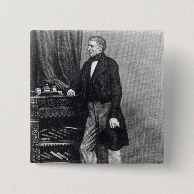 Badge Carré 5 Cm Robert Smith Surtees (Devant)