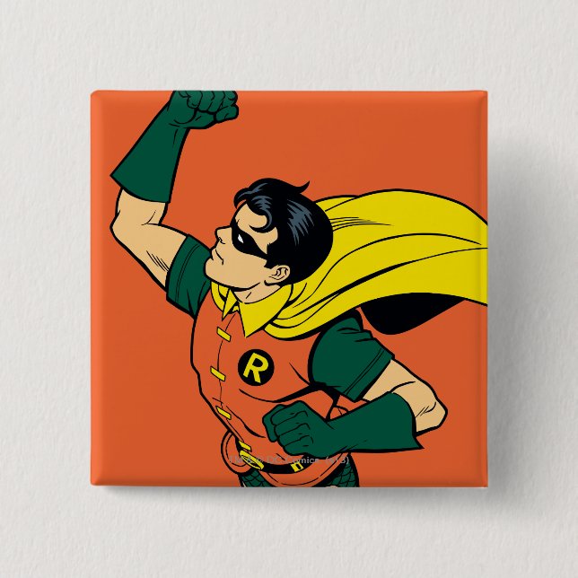 Badge Carré 5 Cm Robin Uppercut (Devant)
