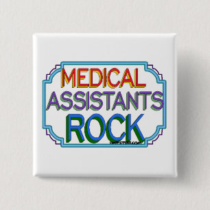 Badge Carré 5 Cm Roche d'aides médicaux