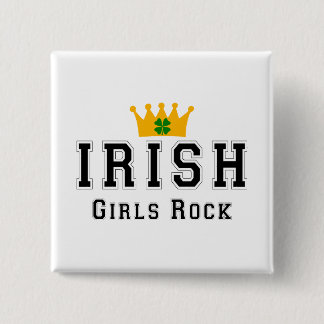 Badge Carré 5 Cm Roche irlandaise de filles