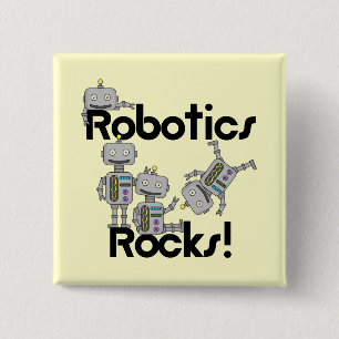 Badge Carré 5 Cm Roches de robotique