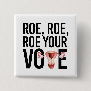 Badge Carré 5 Cm Roe Roe Roe Votre Vote