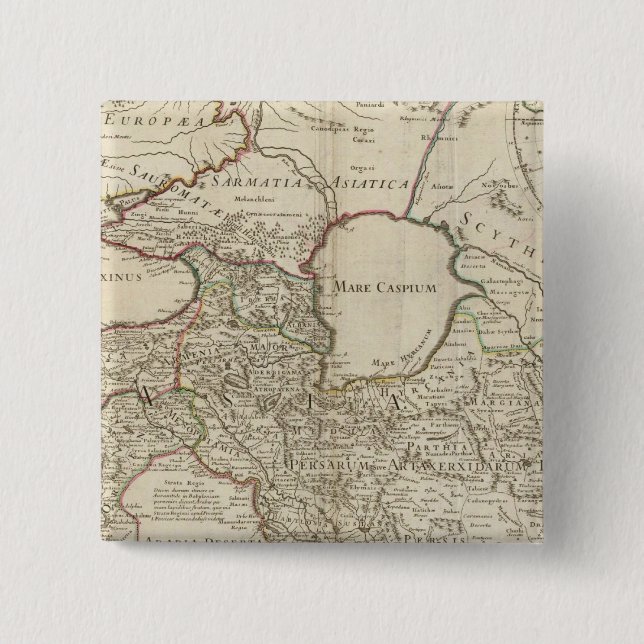 Badge Carré 5 Cm Rome 4 (Devant)