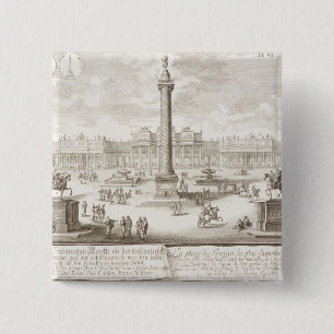 Badge Carré 5 Cm Rome carré de Trajan, 'des historis d'einer