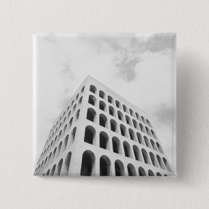 Badge Carré 5 Cm Rome Italie, EUR Palais du Travail