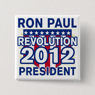 Badge Carré 5 Cm Ron Paul pour le président 2012 T-shirts