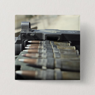 Badge Carré 5 Cm ronds de mitrailleuse de Cinquante-calibre