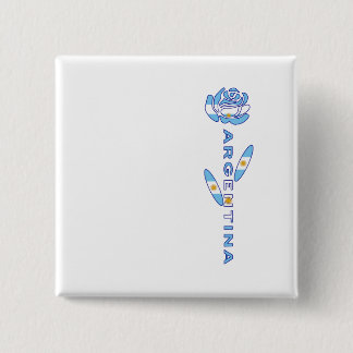 Badge Carré 5 Cm Rose argentin