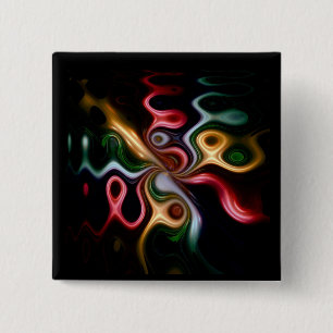 Badge Carré 5 Cm Rose Picasso