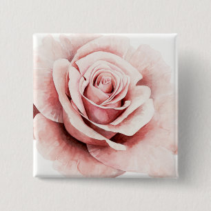 Badge Carré 5 Cm Rose rose rose
