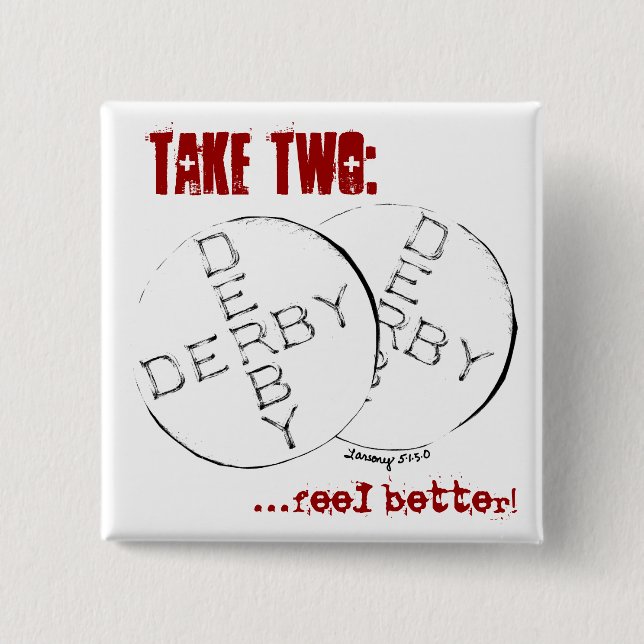 Badge Carré 5 Cm rouleau Derby Rx (Devant)