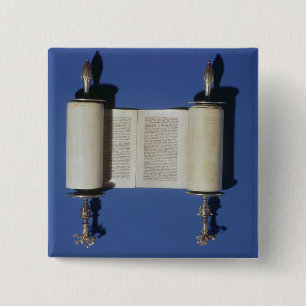 Badge Carré 5 Cm Rouleau miniature de Torah, 1765