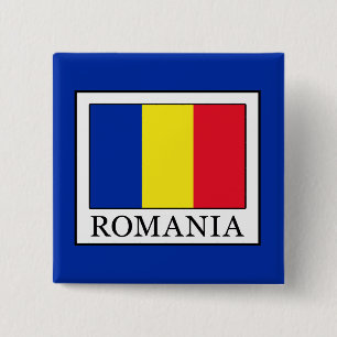 Badge Carré 5 Cm Roumanie