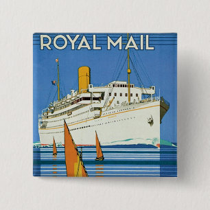 Badge Carré 5 Cm Royal Mail la "Atlantide croise "