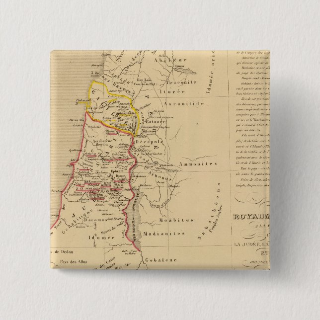 Badge Carré 5 Cm Royaume d'Herode (Devant)