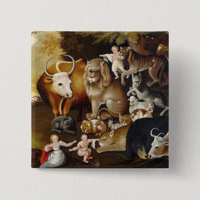 Badge Carré 5 Cm Royaume pacifique, c.1834 (huile sur la toile) (Devant)