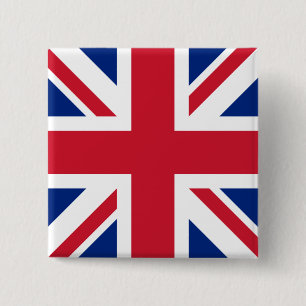Badge Carré 5 Cm Royaume-Uni Union Jack Drapeau des colonies britan