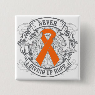 Badge Carré 5 Cm RSD n'abandonne jamais l'espoir