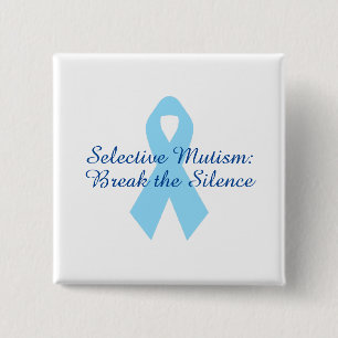 Badge Carré 5 Cm Ruban Briser le Silence