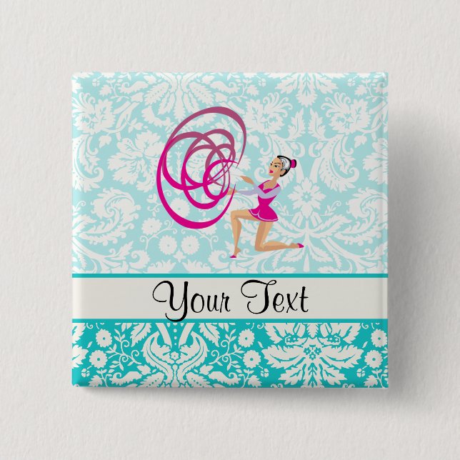 Badge Carré 5 Cm Ruban de gymnastique rythmique (Devant)
