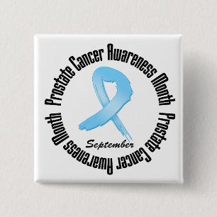 Badge Carré 5 Cm Ruban de mois de conscience de cancer de la