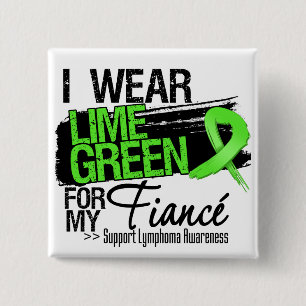 Badge Carré 5 Cm Ruban Lymphoma Pour Mon Financement