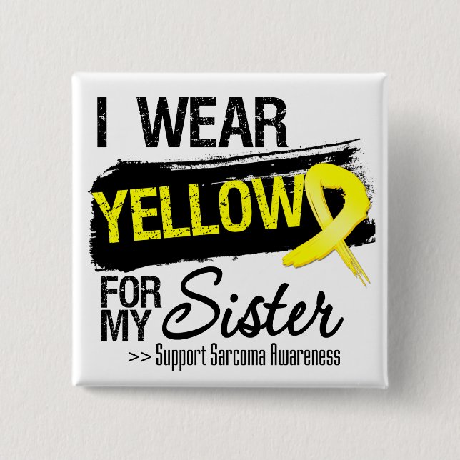 Badge Carré 5 Cm Ruban Sarcoma pour ma soeur (Devant)
