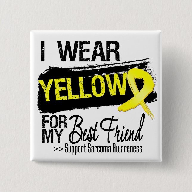 Badge Carré 5 Cm Ruban Sarcoma Pour Mon Meilleur Ami (Devant)