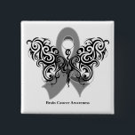 Badge Carré 5 Cm Ruban Tribal Butterfly Cancer du cerveau<br><div class="desc">Nos chemises et cadeaux contre le cancer du cerveau sont idéaux pour des promenades de sensibilisation, des activités de collecte de fonds, des mois de sensibilisation, des marathons, des groupes de soutien, des équipes et toute occasion. Vous cherchez une vaste gamme de produits de sensibilisation au cancer cool inspirés par...</div>