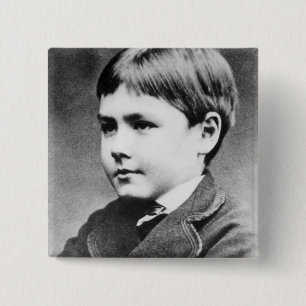 Badge Carré 5 Cm Rudyard Kipling, c.1870