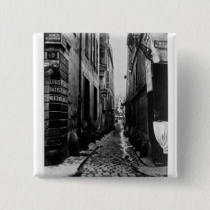 Badge Carré 5 Cm Rue du Croissant