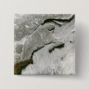 Badge Carré 5 Cm Rues de neige et de nuage