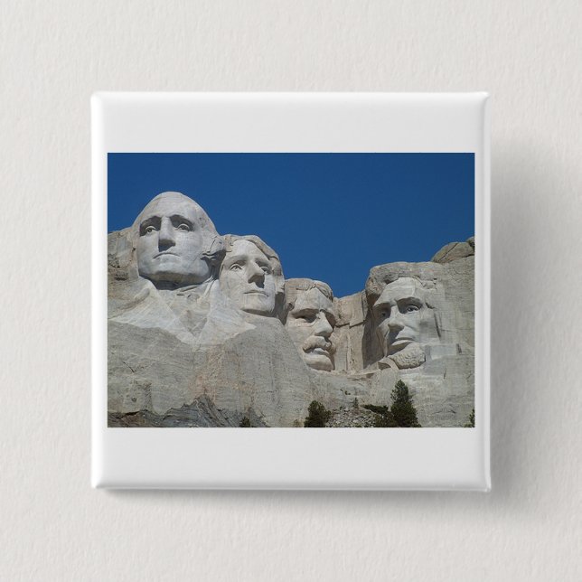 Badge Carré 5 Cm Rushmore (Devant)