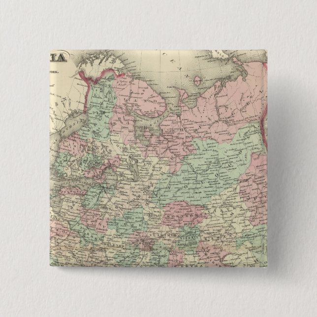 Badge Carré 5 Cm Russie 11 (Devant)