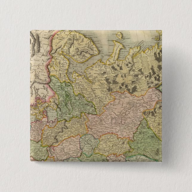 Badge Carré 5 Cm Russie européenne (Devant)