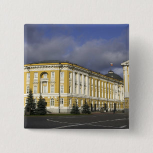 Badge Carré 5 Cm Russie, Moscou, Kremlin, Palais du Sénat,
