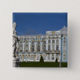 Badge Carré 5 Cm Russie, Saint-Pétersbourg, Palais de Catherine (ak