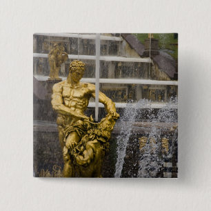 Badge Carré 5 Cm Russie, Saint-Pétersbourg, Peterhoff (aka 3