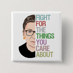 Badge Carré 5 Cm Ruth Bader Ginsburg