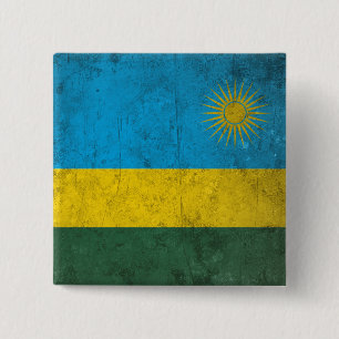 Badge Carré 5 Cm Rwanda