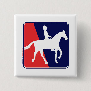 BADGE CARRÉ 5 CM RWB-HORSE-RIDER