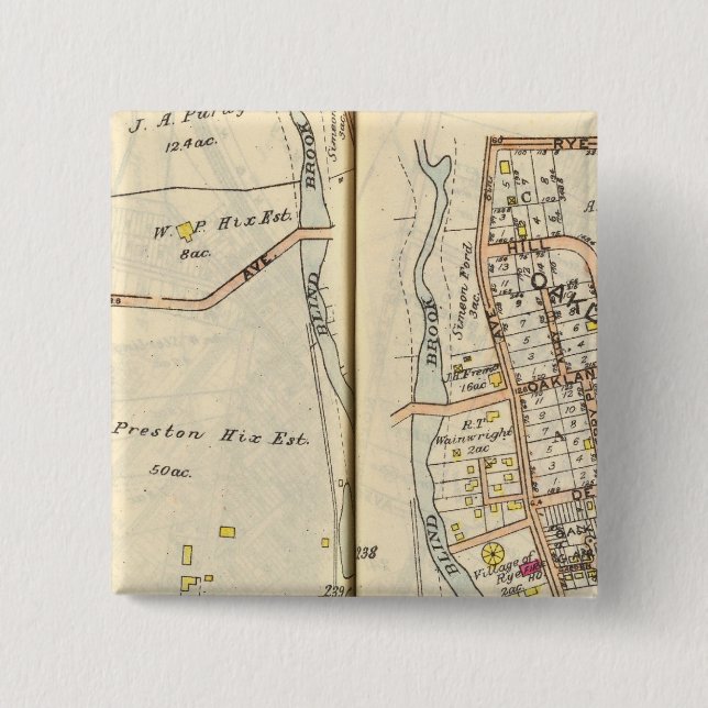 Badge Carré 5 Cm Rye 238239 (Devant)