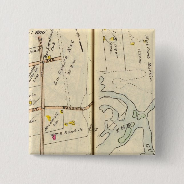 Badge Carré 5 Cm Rye 246247 (Devant)