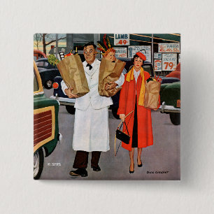 Badge Carré 5 Cm Sac complètement de problème