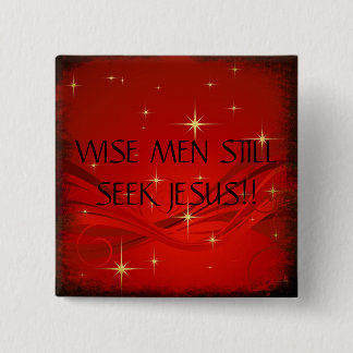BADGE CARRÉ 5 CM SAGES STILLSEEK JÉSUS ! ! … BOUTONS RELIGIEUX