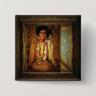 Badge Carré 5 Cm Sai Baba