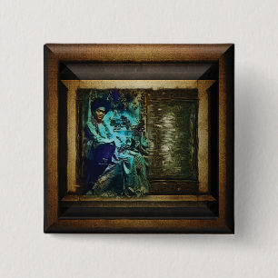 Badge Carré 5 Cm Sai Baba